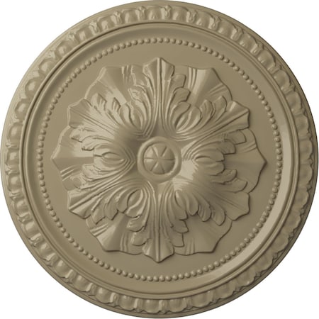 Ekena Millwork Richmond Ceiling Medallion (Fits Canopies up to 2 5/8"), Hand-Painted Gobi Desert, 18"OD x 1 3/8"P CM18RIGDF